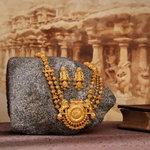 Load image into Gallery viewer, Chozha Coin necklace Set