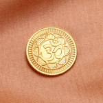 Load image into Gallery viewer, Om Motif 22 Karat 10 Gram Gold Coin
