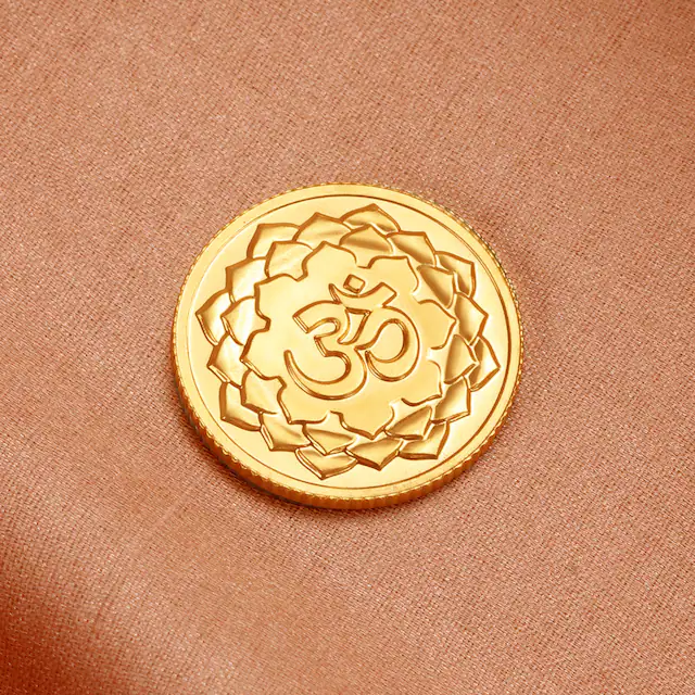 Om Motif 22 Karat 10 Gram Coin