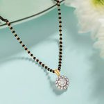 Load image into Gallery viewer, Floral Reminder Diamond Mangalsutra
