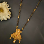 Load image into Gallery viewer, Gold Antique Designer Mangalsutra with Traditional Pendant
